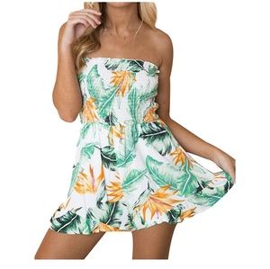 Sexy Strap Backless Summer Beach Party Romper